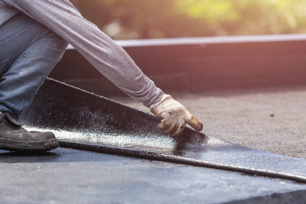 Professional Emergency Waterproofing technician working in Lakeside, MI